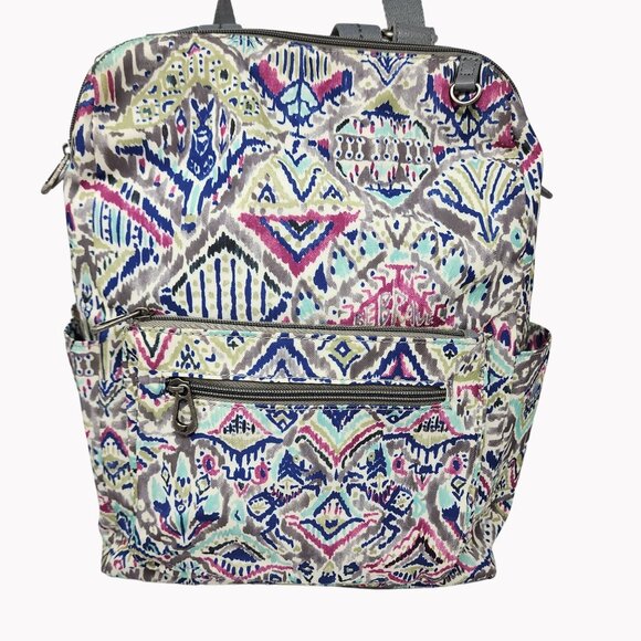 Sakroots Loyola Convertible Backpack Adjustable Straps Multi Pocket Bag - Picture 1 of 11
